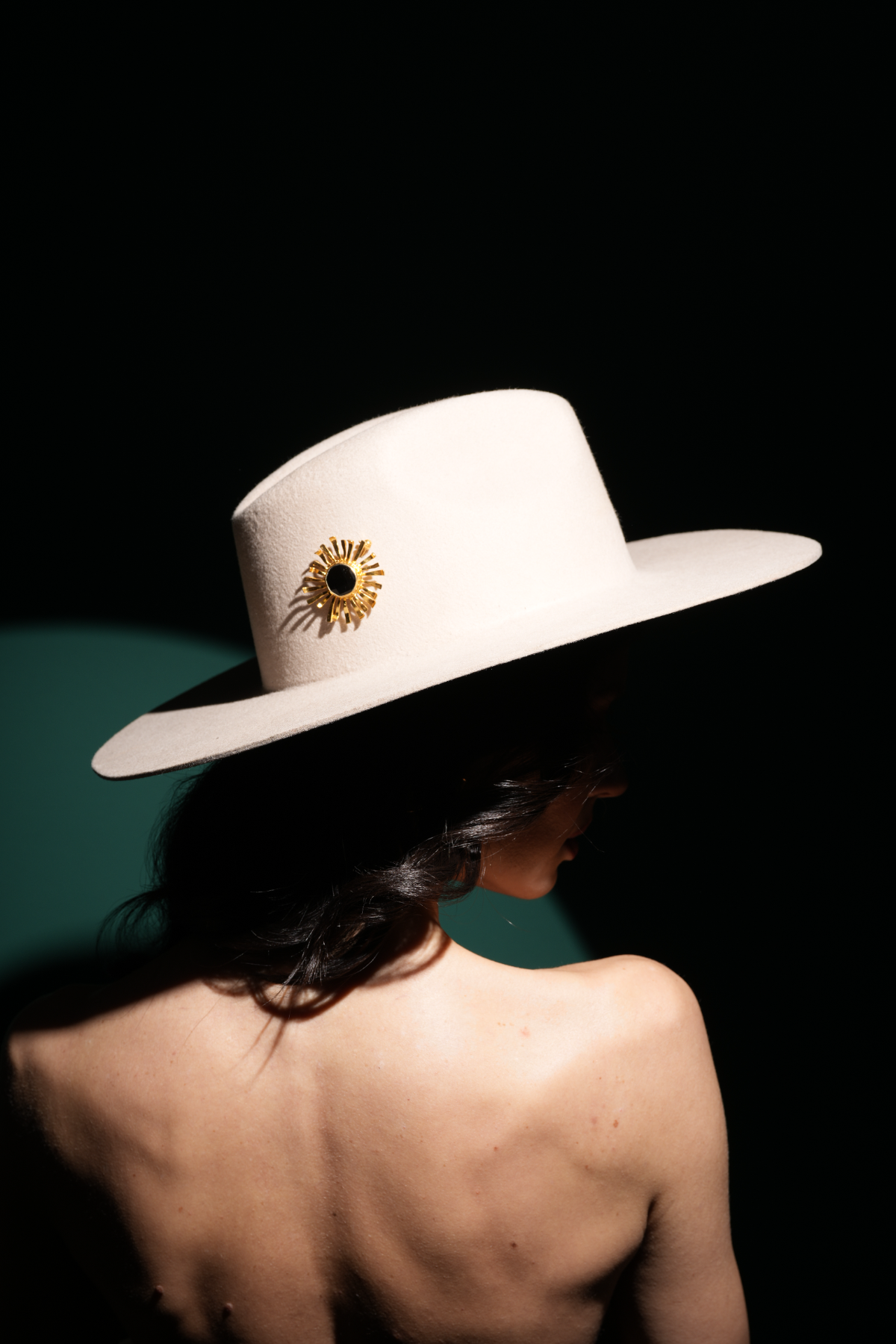 Sun Onyx Brooch
