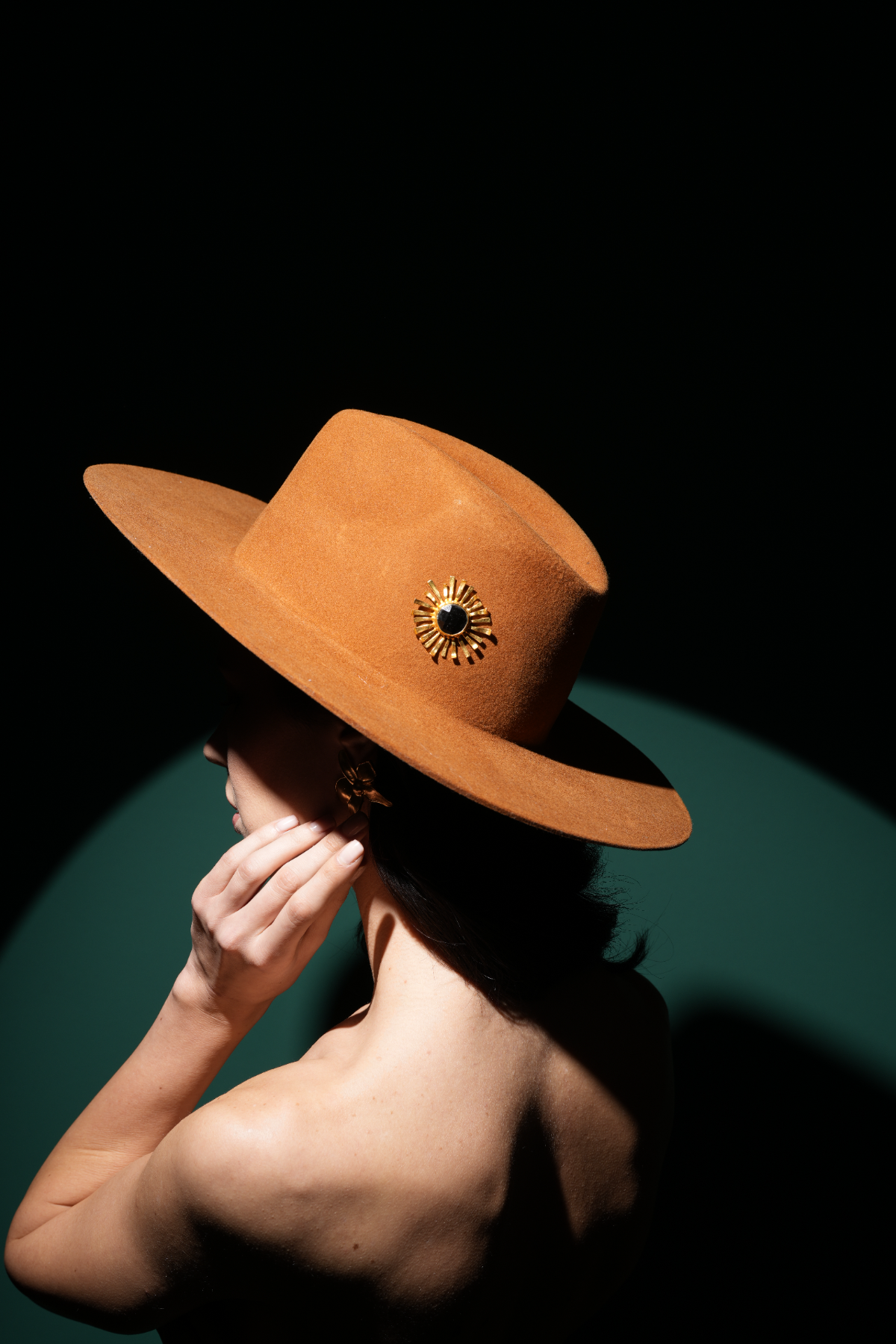 Sun Onyx Brooch