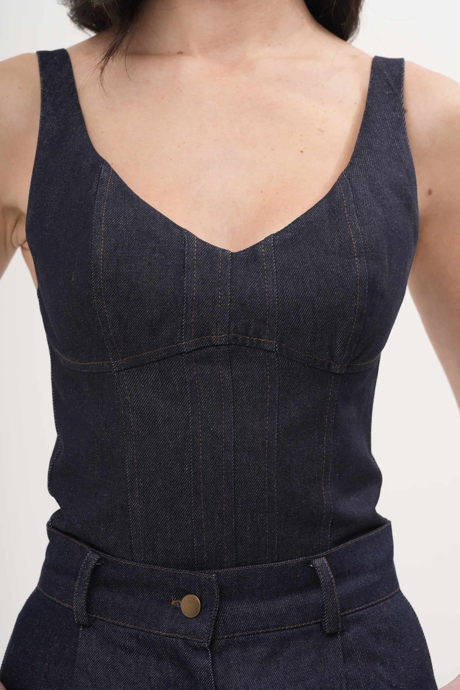Marilyn Denim Corset