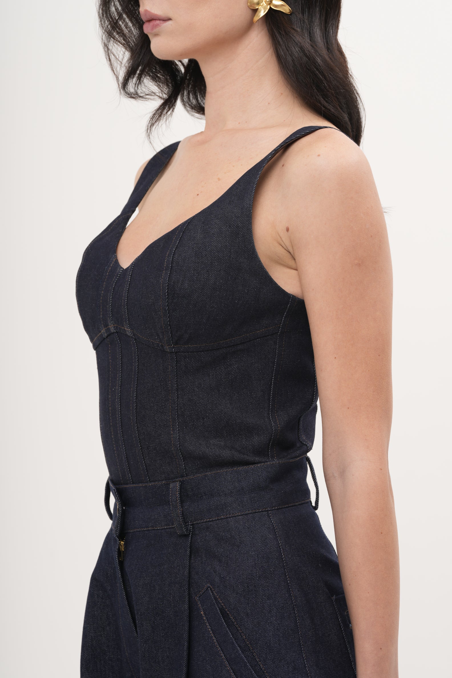 Marilyn Denim Corset