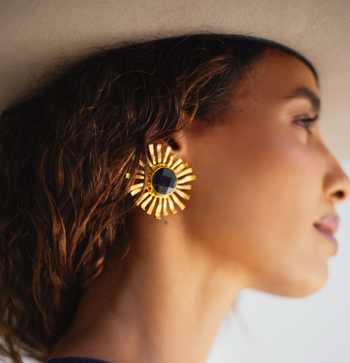 Sun Onyx Earrings