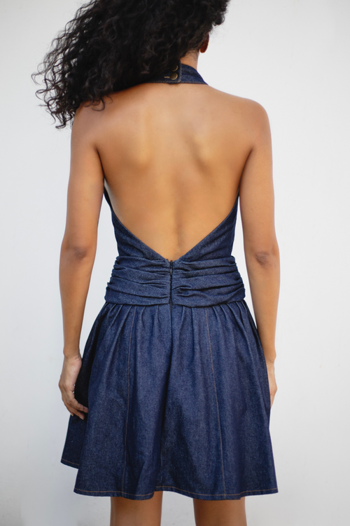 Aiko Raw Denim Dress